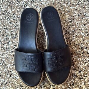 Tory Burch Black Slide Sandals